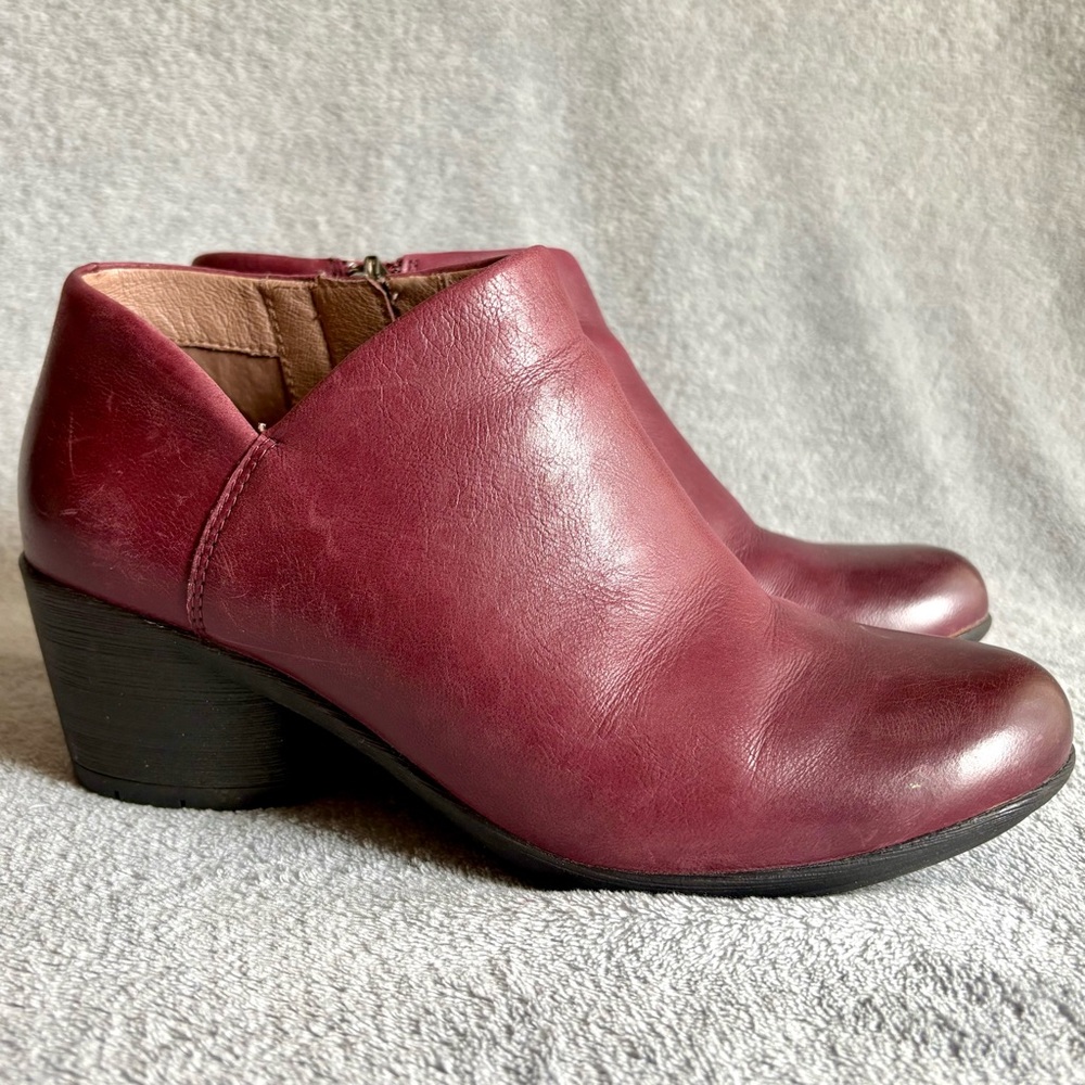 Dansko Raina burnished leather booties wine red‎ - Picture 13 of 13
